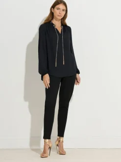 Star by Julien MacDonald Black Chain Detail Blouse