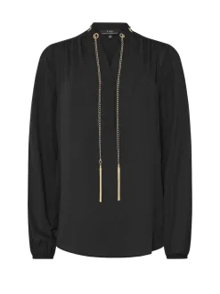 Star by Julien MacDonald Black Chain Detail Blouse