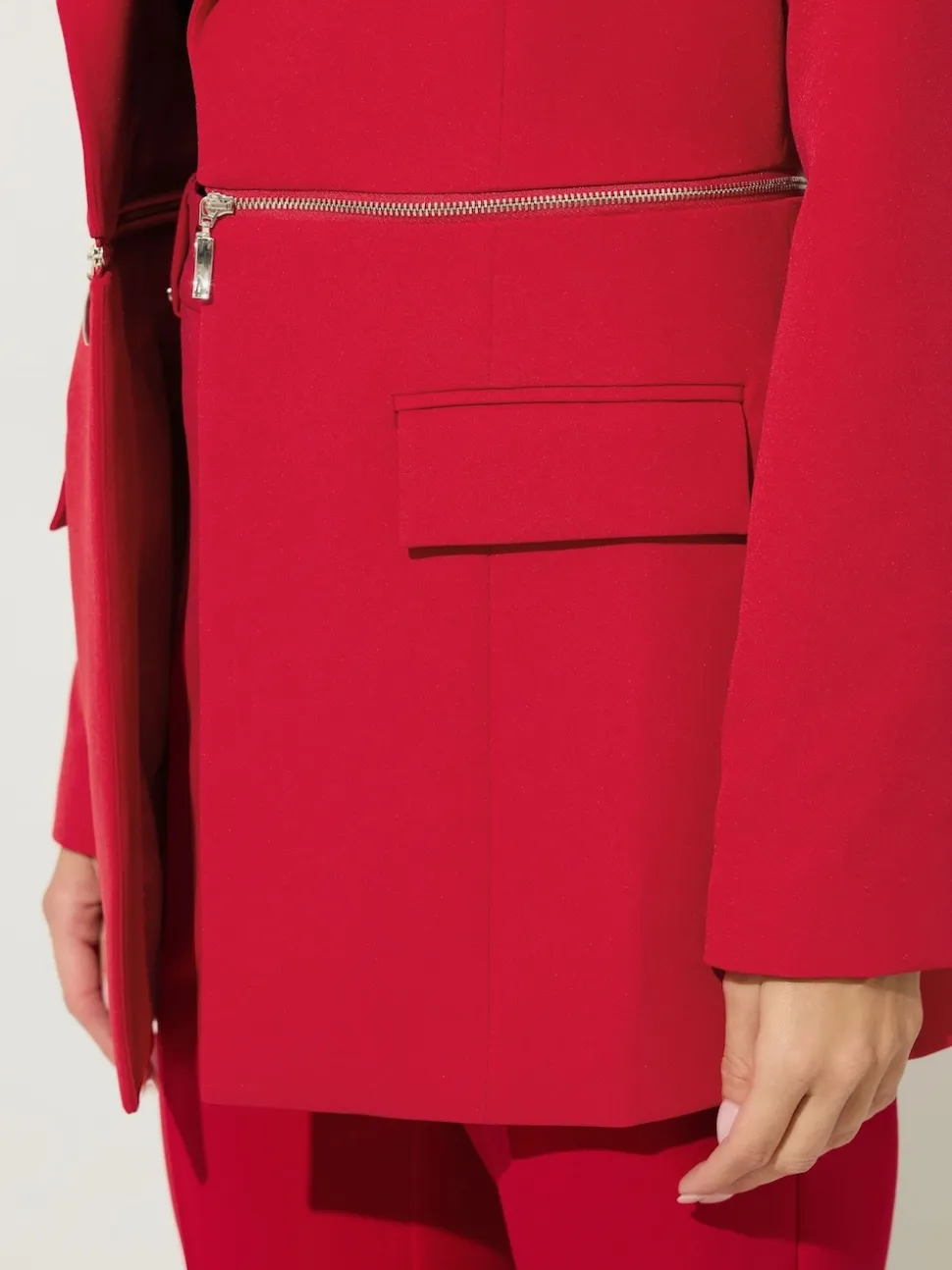 Star by Julien MacDonald Red Zip Waist 2 In 1 Jacket