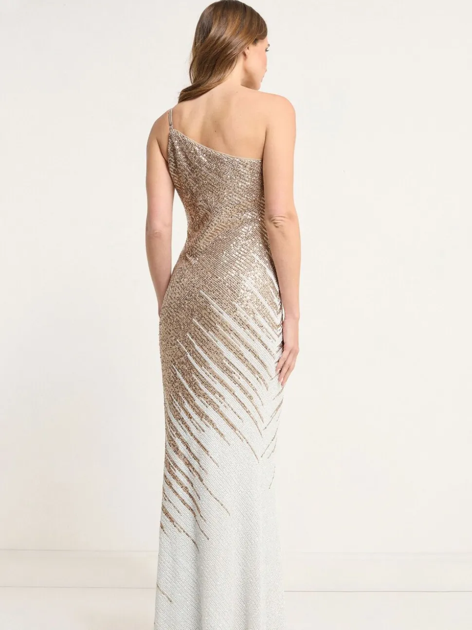 Star by Julien MacDonald Natural Maxi Sequin Dress