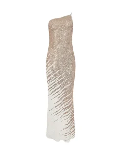 Star by Julien MacDonald Natural Maxi Sequin Dress