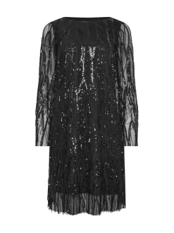 Star by Julien MacDonald Black Sequin Tunic Dress