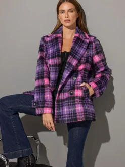 Star by Julien MacDonald Purple Pea Coat