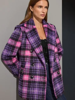 Star by Julien MacDonald Purple Pea Coat