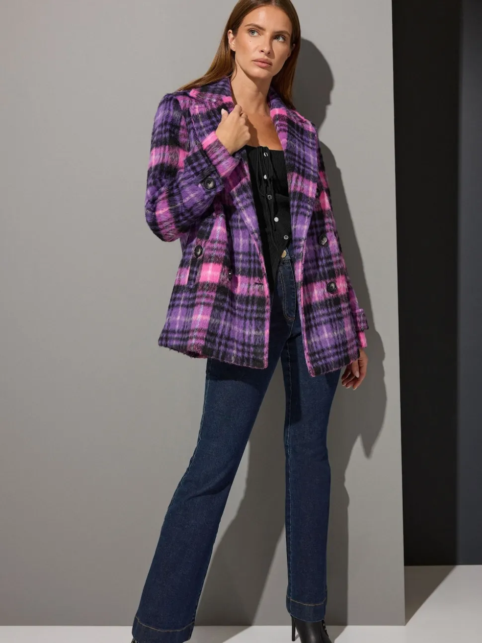 Star by Julien MacDonald Purple Pea Coat