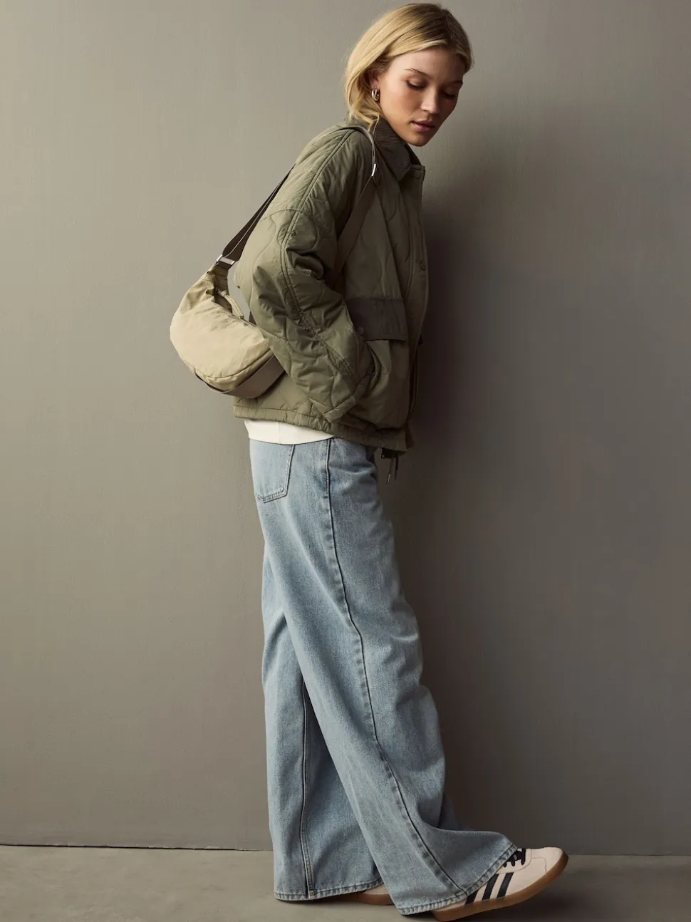 Stone Fabric Sling Bag