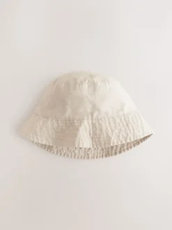 Stone Linen Blend Bucket Hat