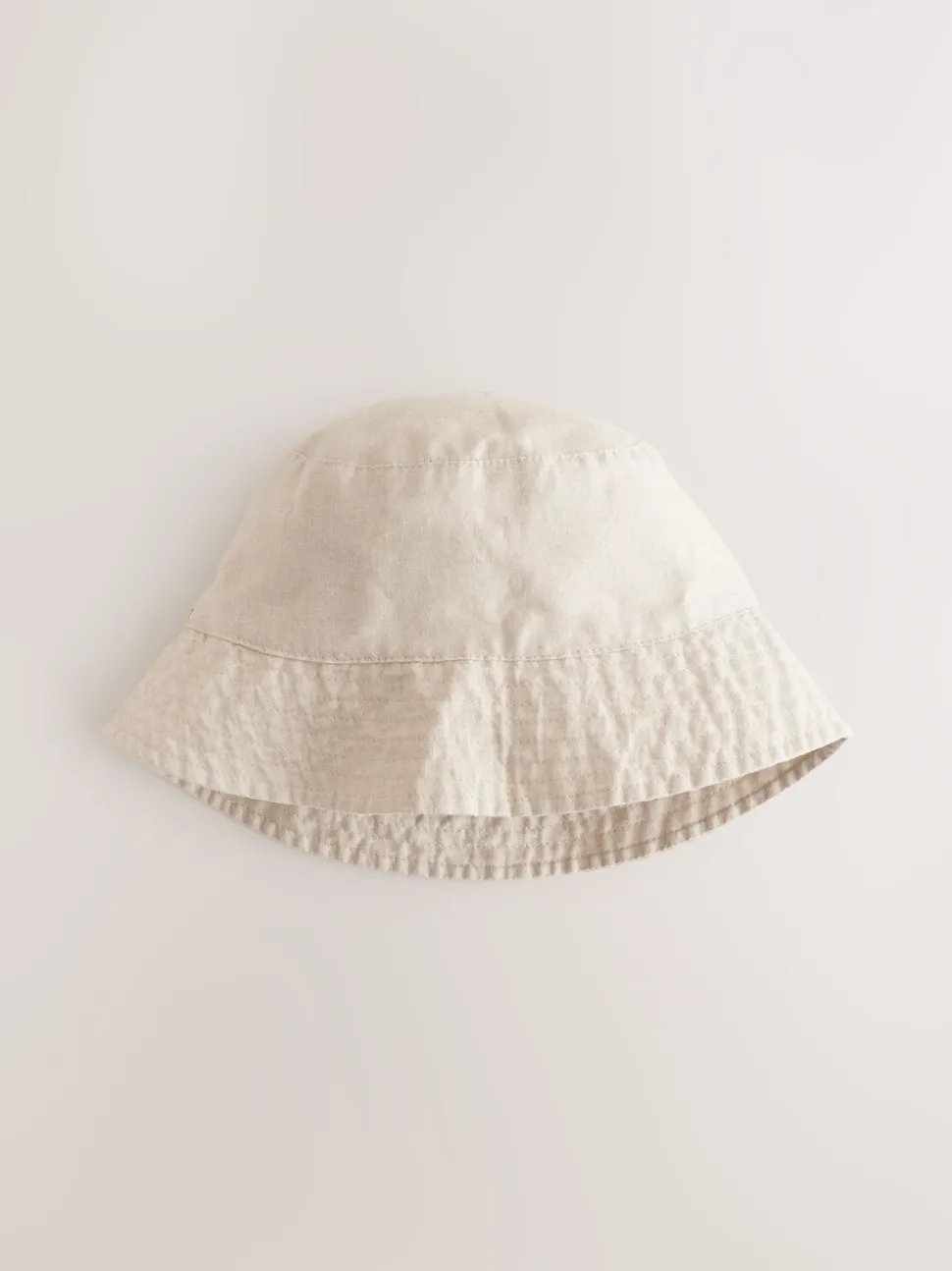 Stone Linen Blend Bucket Hat