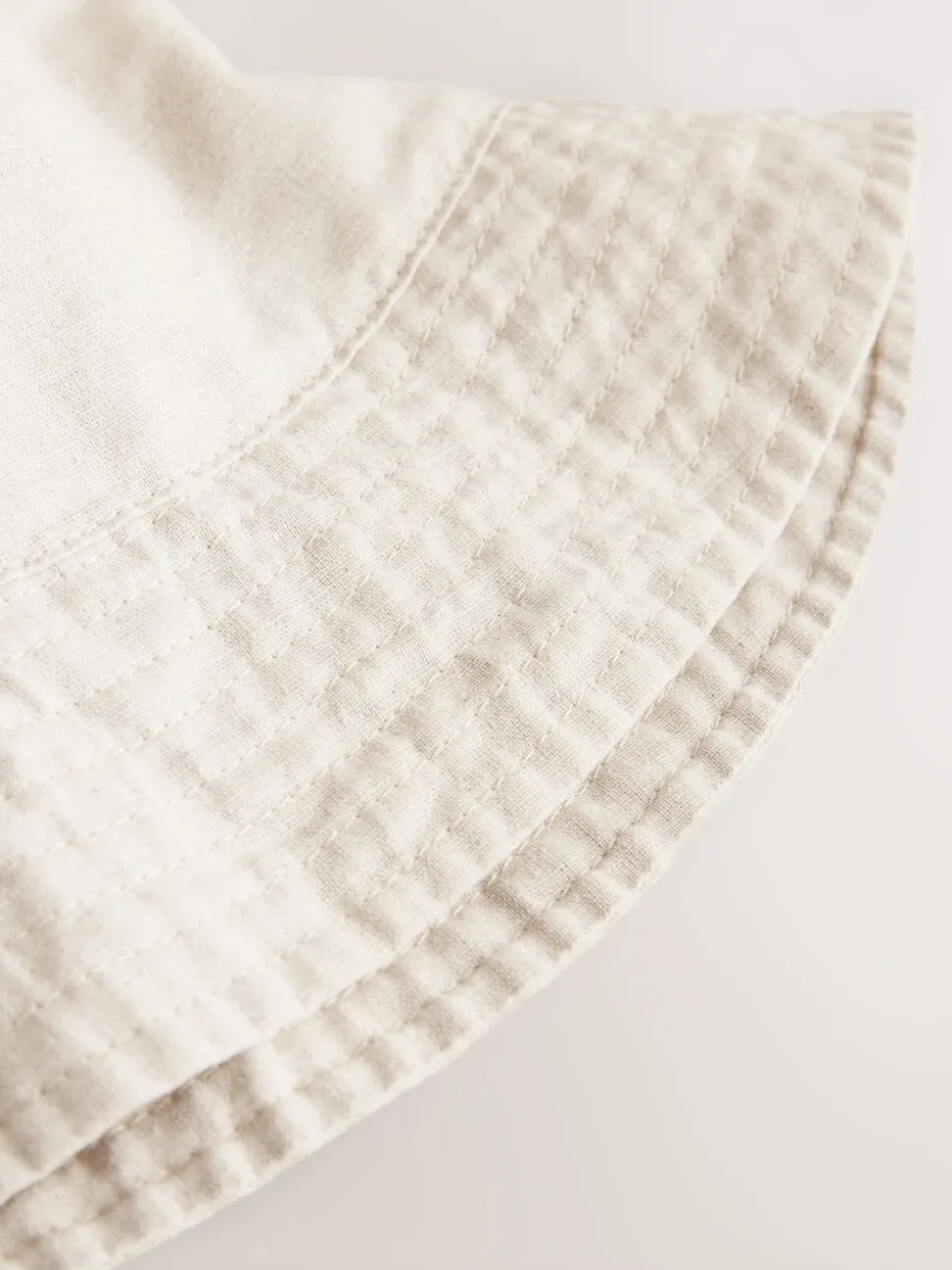 Stone Linen Blend Bucket Hat