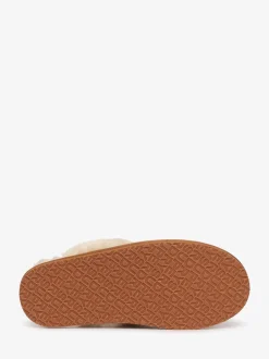 Superdry Brown Faux Suede Mule Slippers