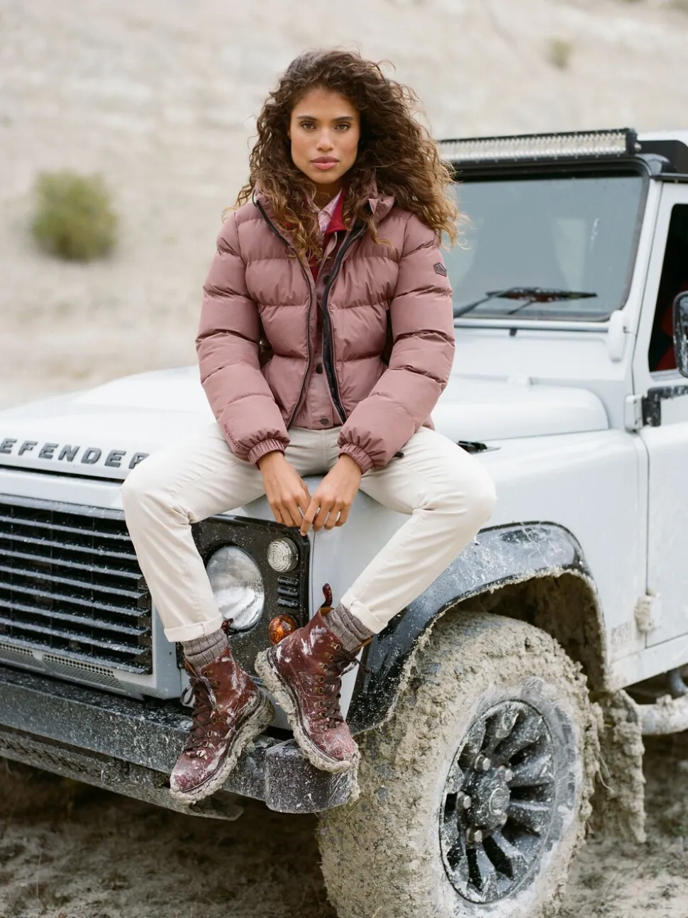 Superdry Brown Hooded Sports Puffer Jacket