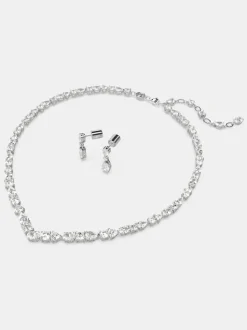 Swarovski Silver Mesmera Mixed Cuts Rhodium Plated Jewellery Set