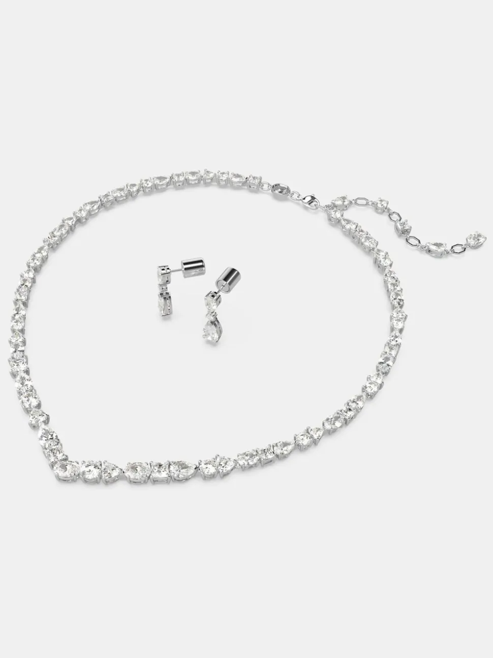 Swarovski Silver Mesmera Mixed Cuts Rhodium Plated Jewellery Set