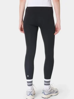 Sweaty Betty Black Full Length All Day 7/8 Embossed Leggings