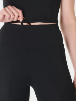 Sweaty Betty Black Full Length All Day 7/8 Embossed Leggings