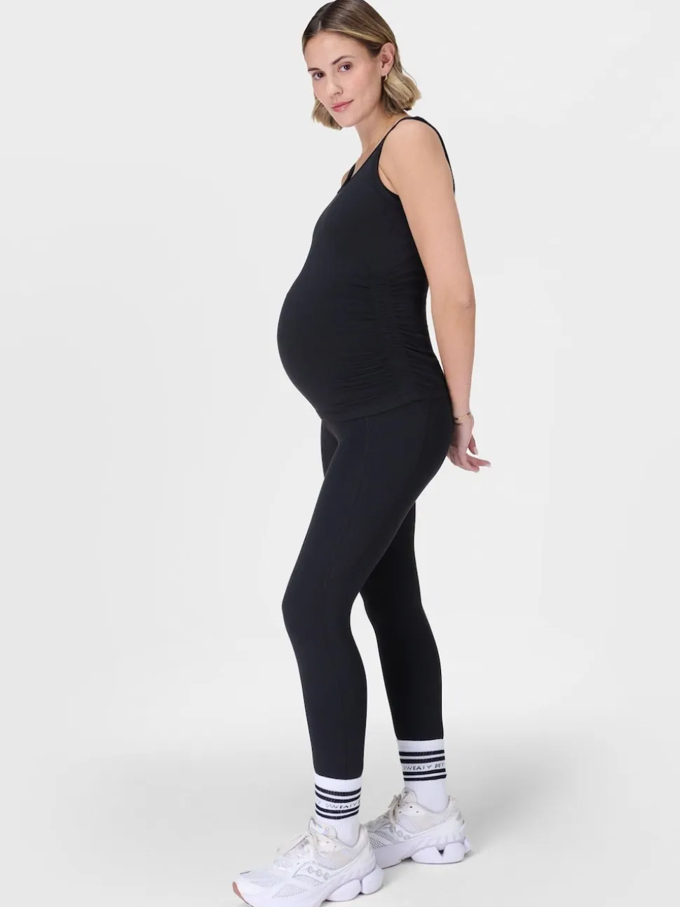 Sweaty Betty Black Full Length All Day 7/8 Maternity Leggings