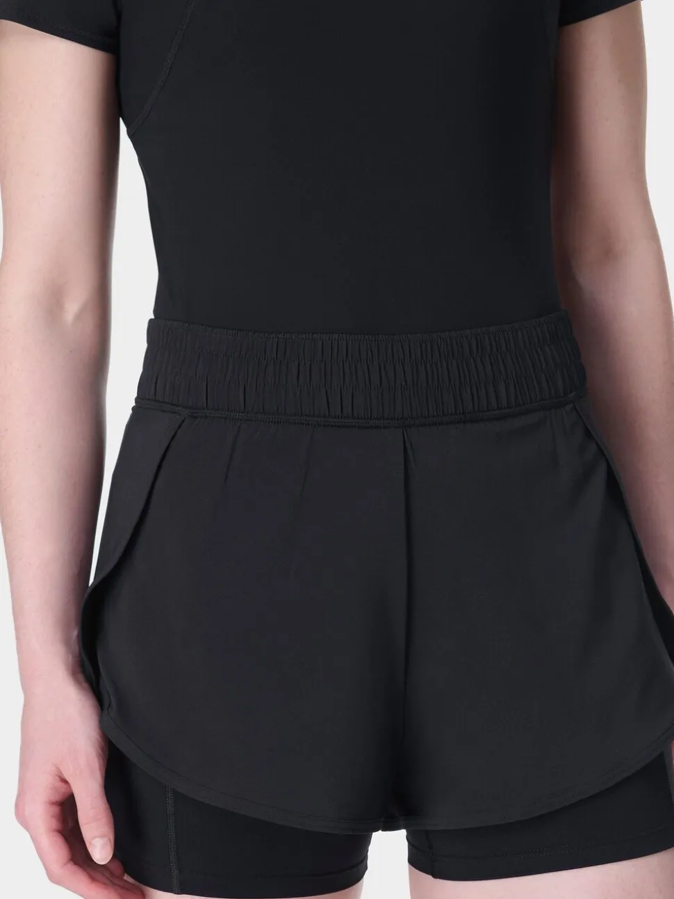 Sweaty Betty Black Get Set 2-in-1 Multi-Train Shorts