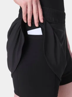 Sweaty Betty Black Get Set 2-in-1 Multi-Train Shorts