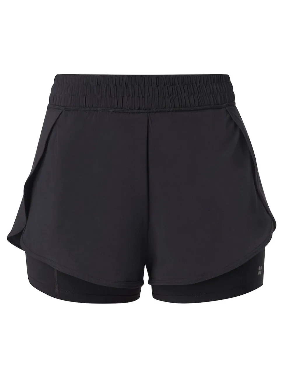Sweaty Betty Black Get Set 2-in-1 Multi-Train Shorts