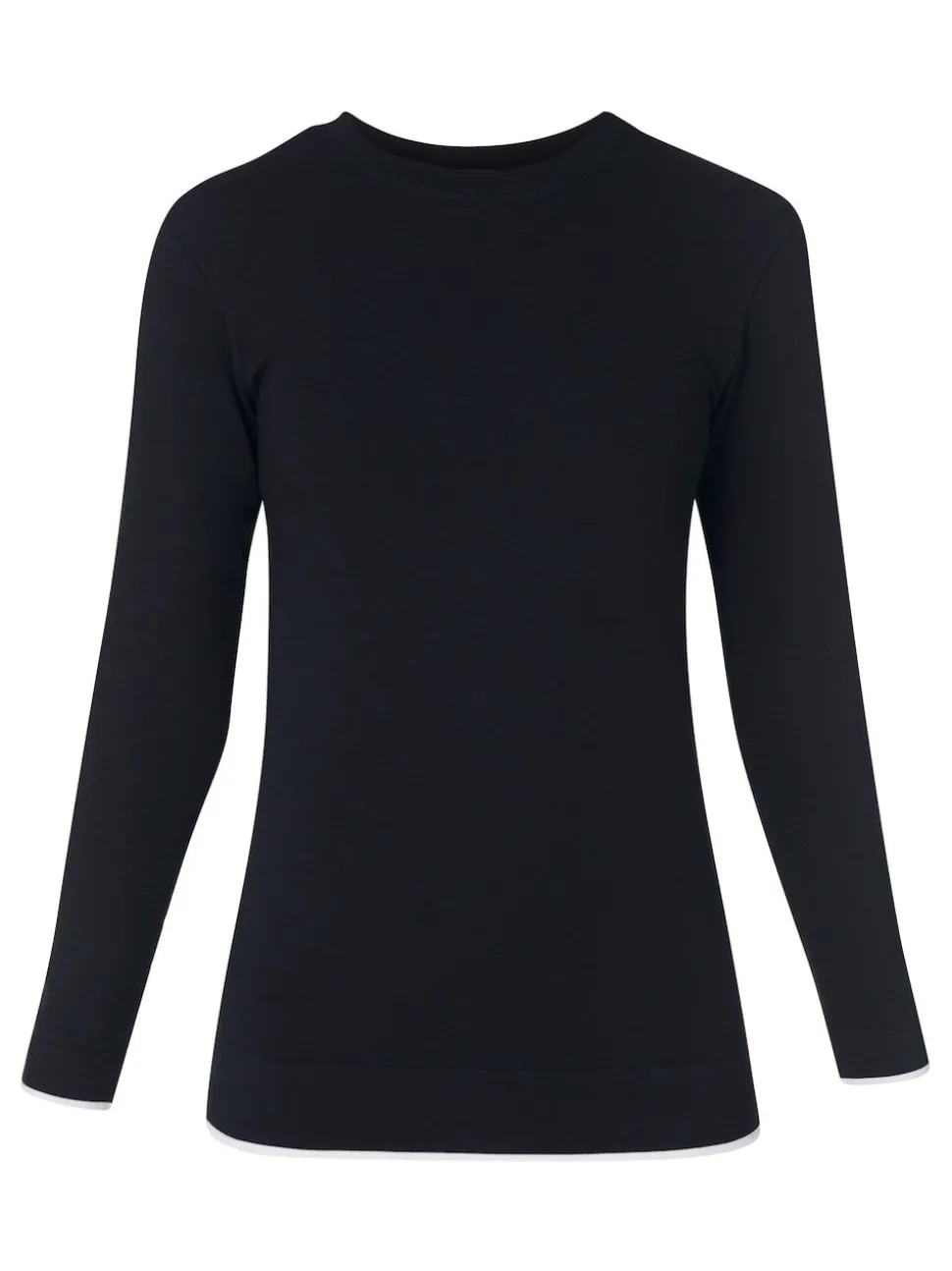 Sweaty Betty Black Modal Crew Neck Base Layer Top