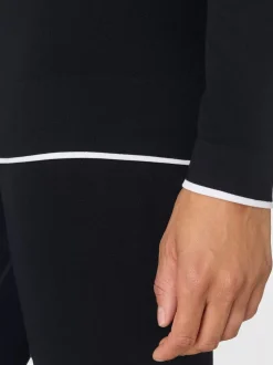 Sweaty Betty Black Modal High Neck Base Layer Top