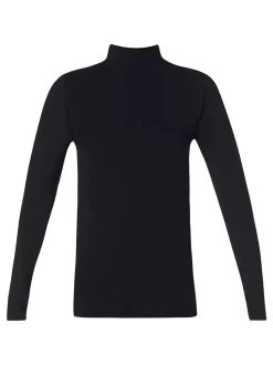 Sweaty Betty Black Modal High Neck Base Layer Top