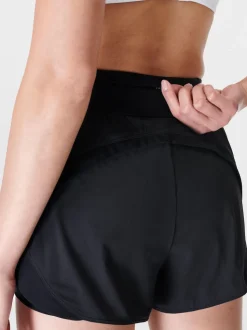 Sweaty Betty Black Tempo Run Shorts