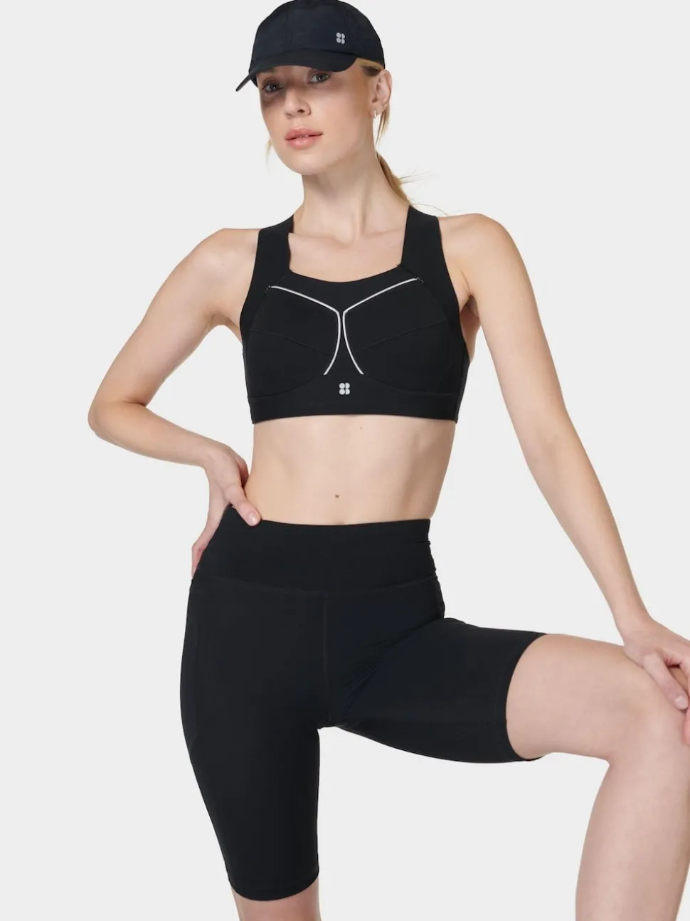 Sweaty Betty Black Zero Gravity 9" Run Shorts