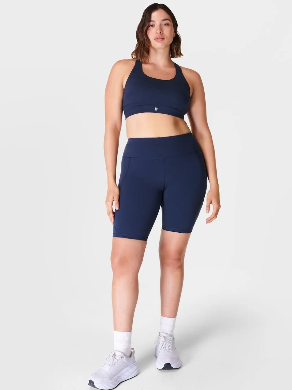 Sweaty Betty Blue Power 9" Biker Shorts