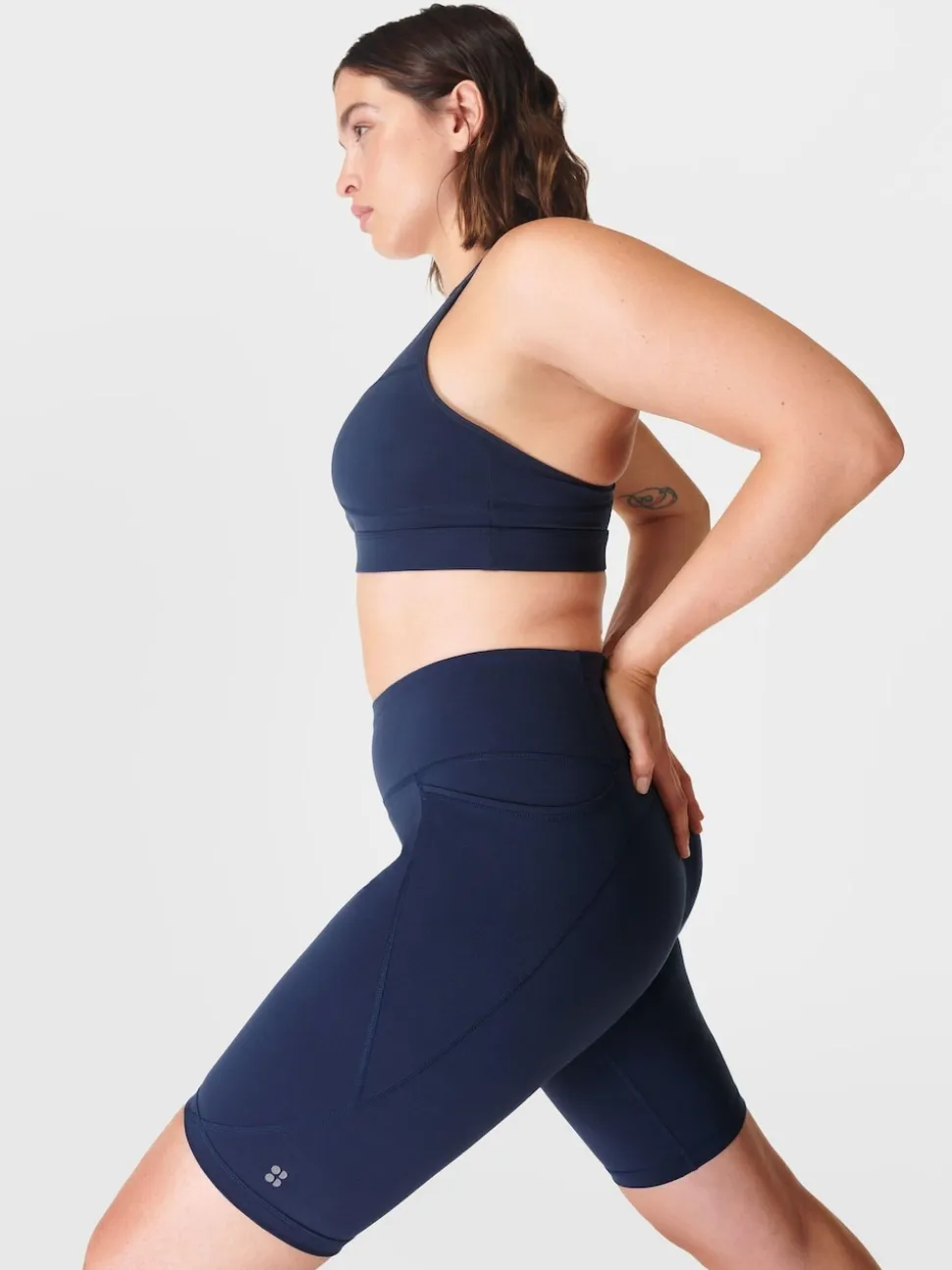 Sweaty Betty Blue Power 9" Biker Shorts