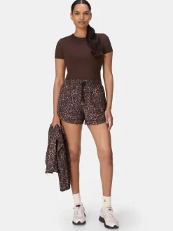 Sweaty Betty Brown Explorer Track Piped Short