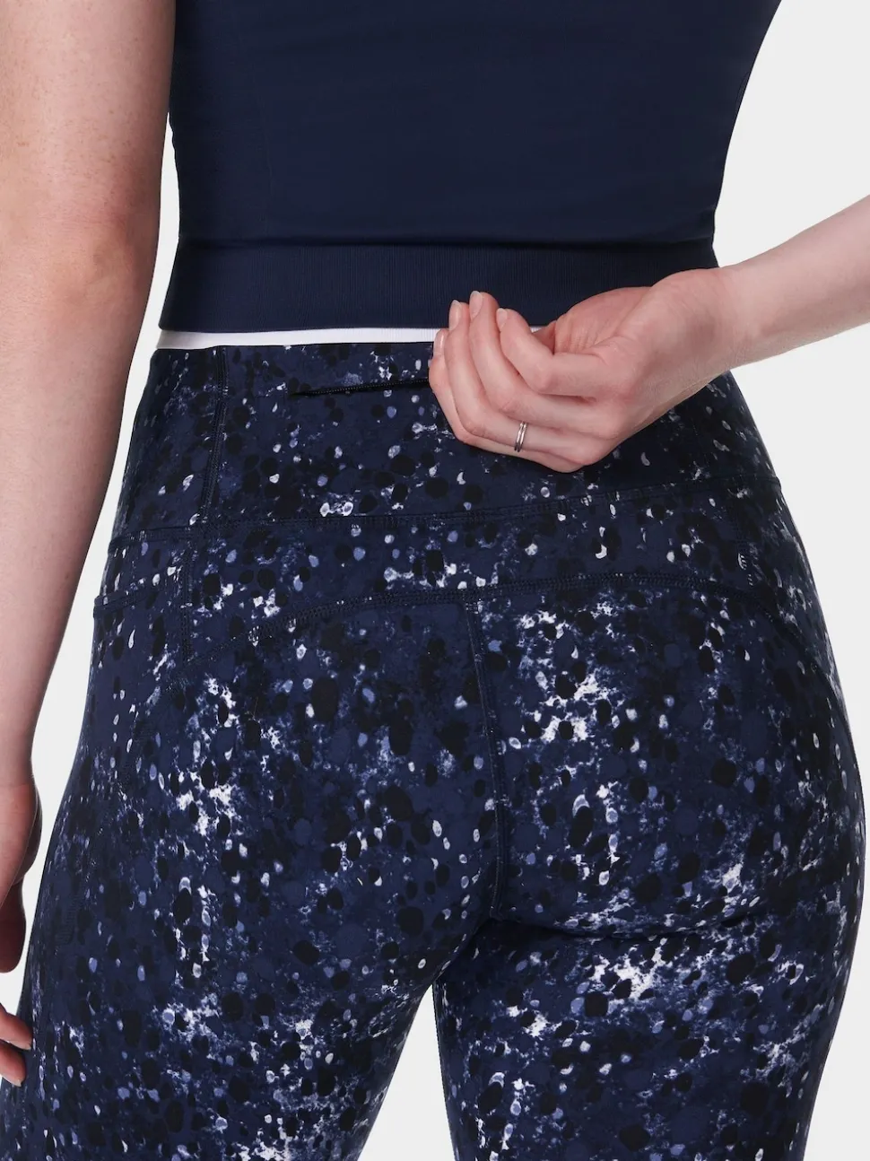 Sweaty Betty Light Blue Power 7/8 Workout Leggings
