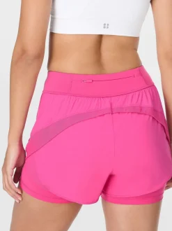 Sweaty Betty Pink Tempo Run Shorts