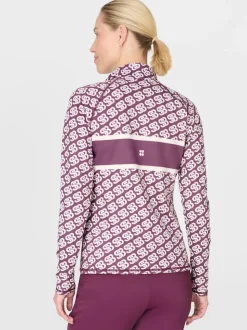Sweaty Betty Purple Ski Half Zip Thermal