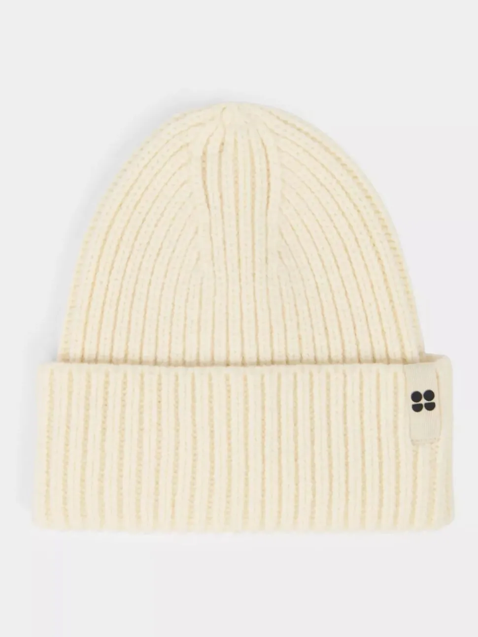 Sweaty Betty White Soft Cloud Knitted Beanie Hat
