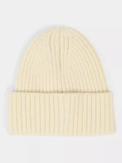Sweaty Betty White Soft Cloud Knitted Beanie Hat