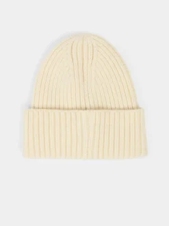 Sweaty Betty White Soft Cloud Knitted Beanie Hat