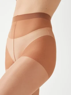 Tan Brown Bum/Tum/Thigh Gloss Shaping 20 Denier Tights