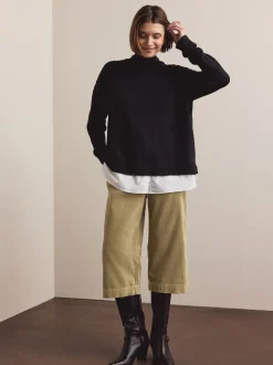 Tan Brown Cord Culottes