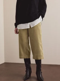 Tan Brown Cord Culottes