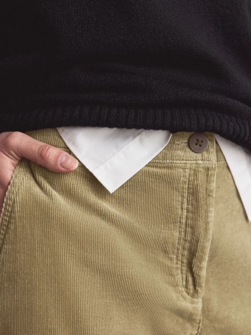 Tan Brown Cord Culottes