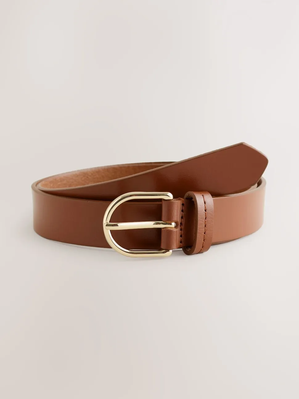 Tan Brown Regular Leather Belt