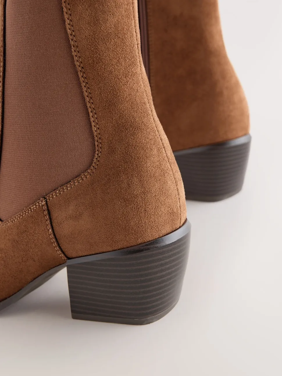 Tan Brown Standard/Wide Fit Chelsea Style Western Cowboy Boots