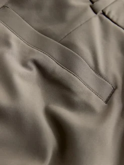 Taupe Brown N. Premium Wide Leg Tailored Jersey Trousers