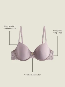 Taupe Pad Full Cup Premium Ultimate Comfort Lightweight Breathable T-Shirt Bra