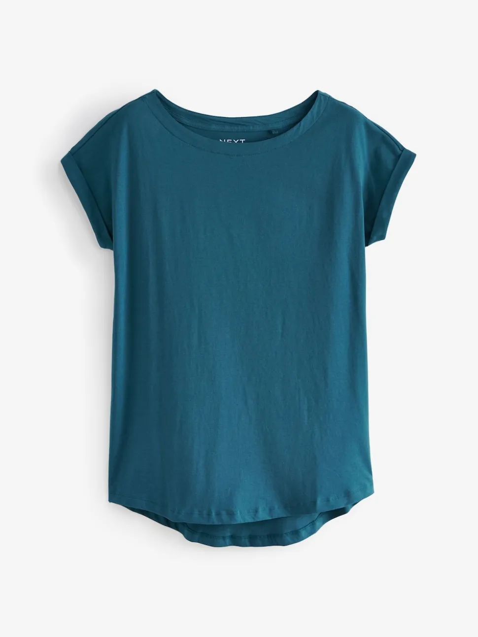 Teal Blue Cap Sleeve T-Shirt