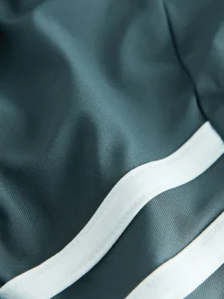Teal Green Active High Neck Crop Bikini Top