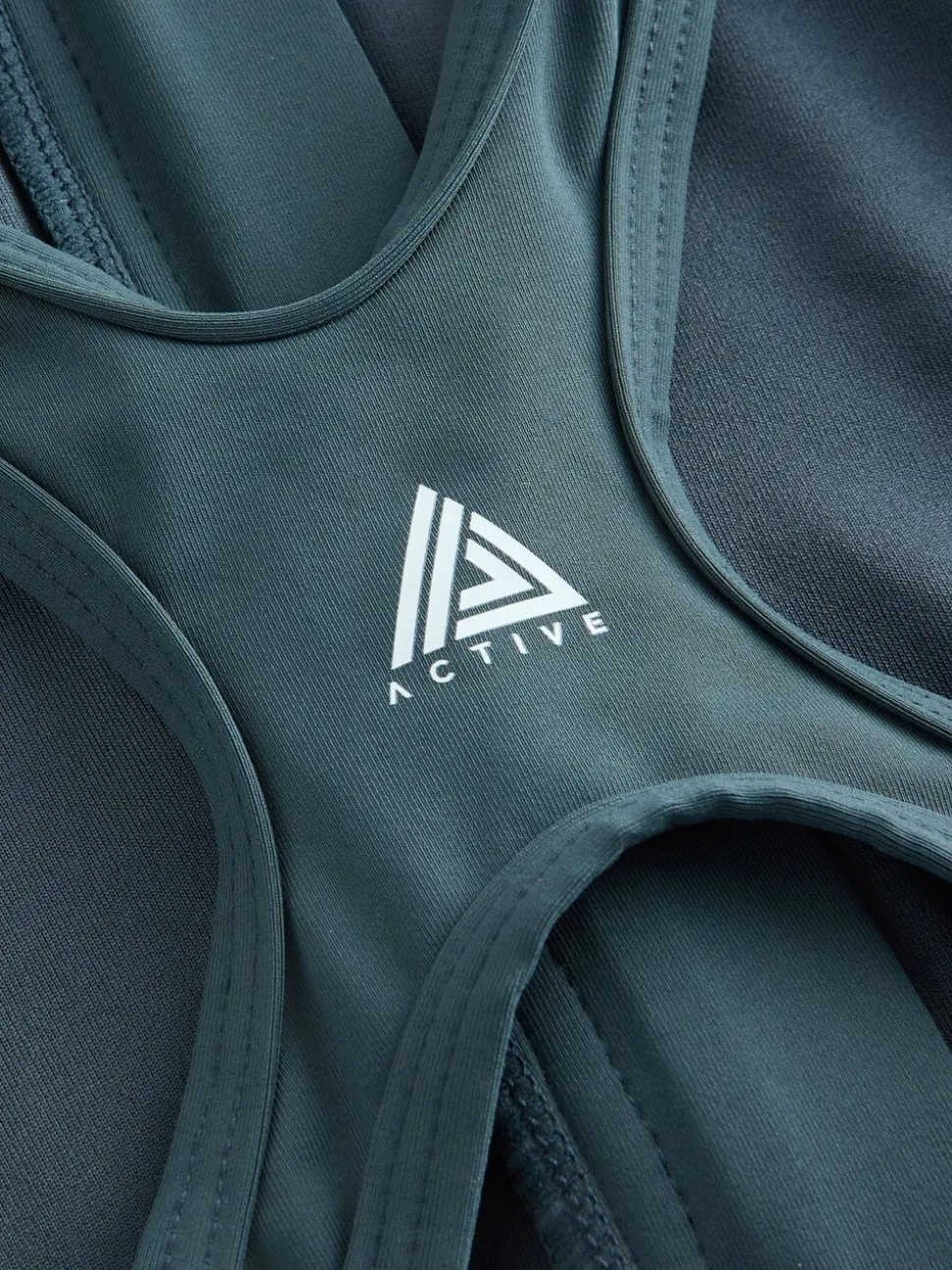 Teal Green Active High Neck Tummy Control Swimsuit