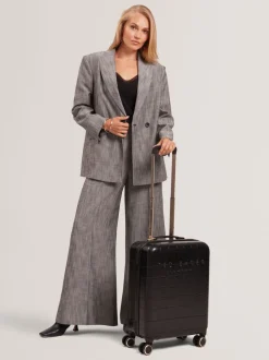 Ted Baker Black Icon Case Croc Cabin Case