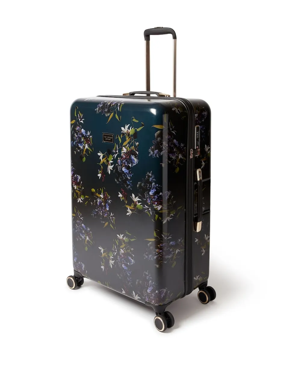 Ted Baker Blue Midnight Bloom Large Suitcase